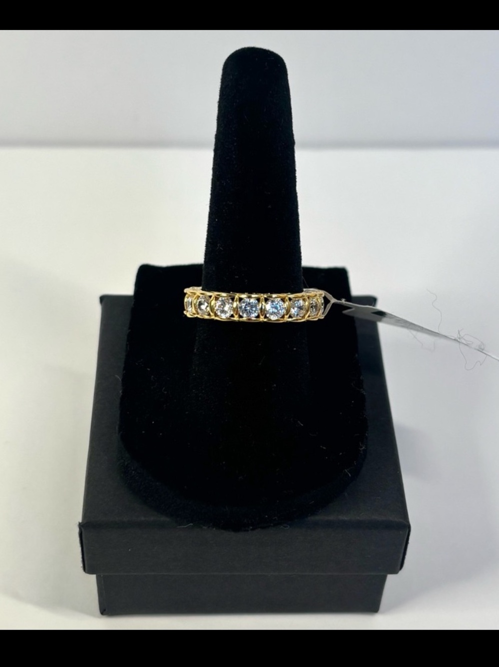18k gold-over-sterling eternity band ring